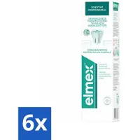 Elmex 6 x Tandpasta Sensitive Professional 75 ml - Gevoelige Tanden - Tandgevoeligheid - Tandpasta - Pro-Argin - Tandhalscariës