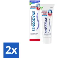 Sensodyne 2 x – Tandpasta – Gevoeligheid & Tandvlees – 75 ml - Gevoelige Tanden - Tandvleesbescherming - Tandgevoeligheid - Tandplak - Gaatjes