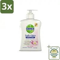 Dettol 3 x - Handzeep - Antibacterieel - Hydraterend - Kamille - 250 ml - Grootverpakking - Handzeep - Antibacterieel - Hydraterend - Kamille - Handwas