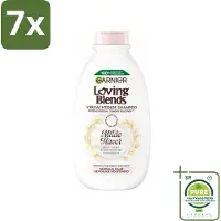 Garnier 7 x Loving Blends Milde Haver Shampoo 300 ml - Grootverpakking - Milde Haver Shampoo - Hypoallergene Shampoo - Gevoelige Hoofdhuid - Kalmerende Shampoo - Hydraterende Shampoo