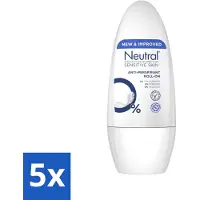 Neutral - Deodorant - Roller - Sensitive Skin - 50ml x 5