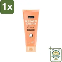 Sence 1 x - Coconut - Douchecrème - Verzorgend - 200 ml- Douchecrème - Kokosgeur - Hydraterende Douchecrème - Verzorgende Douche - Tropisch Verwenmoment
