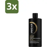Syoss 3 x Oleo Shampoo 440 ml - Voedend Haar - Droog Haar - Beschadigd Haar - Haar Herstel - Haar Glans