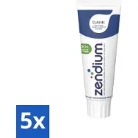 Zendium 5 x Tandpasta Classic 75 ml - Tandpasta - Natuurlijke Enzymen - Gezond Microbioom - Fluoride - Gevoelige Mond