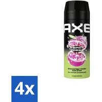 Axe 4 x – Deodorant Spray – Epic Fresh – 150 ml - Deodorant Spray - Zweetgeur Bestrijding - Frisheid - Energie - Mannelijke Geur