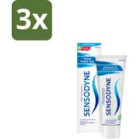 Sensodyne 3 x Tandpasta Extra Fresh Gel 75 ml - Gevoelige Tanden - Tandgevoeligheid - Fris Mondgevoel - Tandpasta - Fluoride