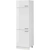 Vicco Hoge kast R-Line, Wit Hoogglans/Wit, 60 cm
