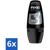 Axe 6 x - Deodorant Roller - 48hrs Anti Sweat - Ice Chill - Anti-transpirant - 50 ml - Ice Chill Deodorant Roller - Antitranspirant - Zweetbevochtiging - Frisse Geur - 48 Uur Bescherming