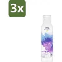 Dove 3 x – Douche- & Scheerschuim – Bath Therapy Renew – 200 ml - Douche En Scheerschuim - Huidvernieuwing - Pro-peptide - Huidverzorging - Scheren Onder De Douche