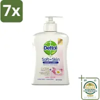 Dettol 7 x - Handzeep - Antibacterieel - Hydraterend - Kamille - 250 ml - Grootverpakking - Handzeep - Antibacterieel - Hydraterend - Kamille - Handwas