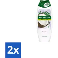 Palmolive 2 x – Douchegel – Pure Coconut – 500 ml - Douchegel Kokos - Kokosgeur Douchegel - Reiniging Huid - Hydraterende Douchegel - Mild Reinigen