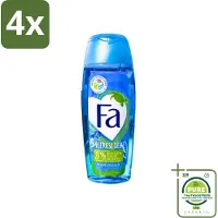 Fa - Douchegel - Zeeliefde Fresh - Verfrissend & Verkwikkend - Verzorgend - 250 ml - Voordeelverpakking - 4 stuks - Douchegel - Zee