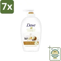 Dove 7 x - Handzeep - Pampering Care - Verzachtend - 250 ml - Grootverpakking - Handzeep - Shea Butter - Hydraterende Handzeep - Verzorgende Handzeep - Kalmerende Handzeep