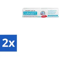 Curasept 2 x Gel-Tandpasta 0,05% CHX 75 ml - Tandpasta - Antibacteriële Tandpasta - Chloorhexidine - Tandvleesbescherming - Plaquevoorkomend