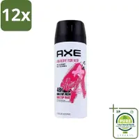 Axe - Deodorant Bodyspray - 48hrs Non Stop Fresh - Anarchy For Her - Rose & Bergamot - 150 ml - Voordeelverpakking - 12 stuks - Anarchy For Her - Deodorant