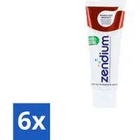 Zendium 6 x – Tandpasta – Tandvlees Protect – 75 ml - Tandvleesbescherming - Gevoelig Tandvlees - Natuurlijke Tandpasta - Mondgezondheid - Fluoride