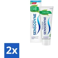 Sensodyne 2 x Tandpasta Fresh Mint 75 ml - Gevoelige Tanden - Tandpasta - Frisse Adem - Mondhygiëne - Gevoeligheid