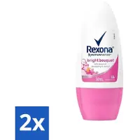 Rexona 2 x - Bright Bouquet - Deo Roll-on - 50 ml - Deodorant - Deodorant Roll-on - - Bloemige Geur - Zweetbescherming