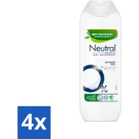 Neutral 4 x - Douchegel - Gevoelige Huid - 0% Kleurstof & Parfum - Met Plantaardige Glycerine - 250 ml - Gevoelige Huid - Douchegel - 0% Kleurstof - 0% Parfum - Plantaardige Glycerine