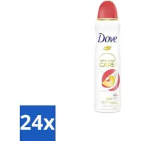 Dove 24 x – Deodorant Spray – Peach & White Blossom – 150 ml - Deodorant Spray - Fris - Okselhuid Verzorging - Perzik En Witte Bloesem - Alcoholvrije Deodorant