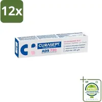 Curasept - ADS 720 Gel-Tandpasta - Chloorhexidine 0.20% - Beschermt Tandvlees & Tanden - 75 ml - Voordeelverpakking - 12 stuks - Tandpasta - Chloorhexidine