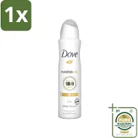 Dove 1 x - Deodorant - Invisible Dry - Onzichtbare bescherming - 250 ml- Onze Bescherming - Onzichtbaar - Zweet En Geur - Vlekken - Donkere Kleding