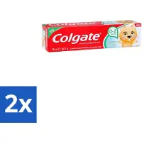 Colgate 2 x - Aardbeismaak - Kindertandpasta - Voor 0 tot 2 jaar oud - 50ml - Baby Tandpasta - Kindertandpasta - Aardbeismaak - Tandenpoetsen Voor Kinderen - Gaatjes Voorkomen