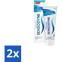 Sensodyne 2 x Tandpasta Extra Fresh Gel 75 ml - Gevoelige Tanden - Mondgevoel - Tandpasta - Frisheid - Tandgevoeligheid