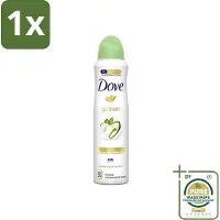 Dove 1 x - Deodorant - Go Fresh Cucumber & Green Tea - Frisse en kalmerende geur - 250 ml- Go Fresh - Cucumber & Green Tea - Deodorant Spray - Fris - Kalmerend