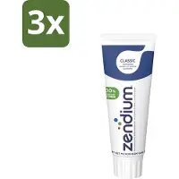 Zendium 3 x Tandpasta Classic 75 ml - Tandpasta - Natuurlijke Enzymen - Gezond Microbioom - Fluoride - Gevoelige Mond