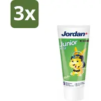 Jordan 3 x - Junior - Tandpasta - 6-12 jaar - 50 ml - Tandpasta Voor Kinderen - Tandpasta 6-12 Jaar - Fluoride 1450 Ppm - Wisselgebit Bescherming - Gaatjesvoorkomend