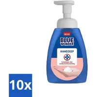 Blue Wonder 10 x - Handzeep - Hygiënisch & Verzorgend - 225 ml - Hygiëne - Handzeep - Handreiniging - Antibacteriële Handzeep - Schuimende Mousse