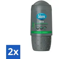 Odorex 2 x Deodorant Roller For Men Fresh Protection 50 ml - Mannelijke Deodorant - Deodorant Roll-on - Zweetbescherming - Frisheid - Mannelijke Geur