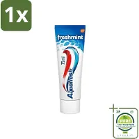 Aquafresh 1 x Tandpasta Freshmint Frisse Adem 75 ml - Tandpasta - Suikerzuurbescherming - Gaatjes - Tandvleesproblemen - Tandplak