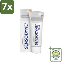 Sensodyne 7 x - Tandpasta - Gentle Whitening - Voor Gevoelige Tanden - 75 ml - Grootverpakking - Gevoelige Tanden - Tandpasta - Witte Tanden - Tandglazuur - Verkleuringen