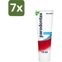 Parodontax 7 x - Tandpasta - Fluoride Vrij - 75ml - Fluoridevrije Tandpasta - Mondgezondheid - Tandvleesbescherming - Tandplakverwijdering - Bloedend Tandvlees