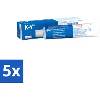K-Y 5 x Glijmiddel 82 gr - Bevochtigingsgel - Glijmiddel - Waterbasis - Bevochtigingsgel - Intiem Gebruik