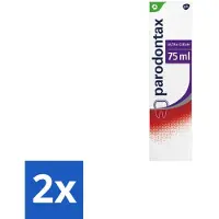 Parodontax 2 x – Tandpasta – Ultra Clean – 75 ml - Tandpasta - Tandvlees - Tandplak - Bloedend Tandvlees - Mondgevoel