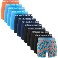 Björn Borg Cotton Stretch Boxers 12-pack Zwart | Maat: S