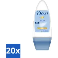 Dove 20 x - Deodorant - Roll-on Talco - Subtiele en zachte geur - 50 ml - Talco Roll-on - Talco Deodorant - Talco Roll-on - Talco Deodorant 50 Ml - Talco Roll-on 50 Ml