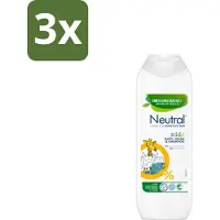 Neutral 3 x Kids – Douchegel – Bath, Wash & Shampoo – 250 ml - Kinderhuid Verzorging - Gevoelige Huid - Kinderwas - Douchegel - Badschuim
