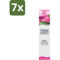 Therme 7 x - Interieurspray - Saigon Pink Lotus - Oosterse Romantiek in Huis - 60 ml - Interieurspray - Oosterse Geur - Saigon Pink Lotus - Geur In Huis - Wellness In Huis
