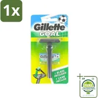 Gillette 1 x - Goal - Scheerset - Stainless Steel - Duurzaam en scherp - 1 Scheermesje - Scheermes - Mesjes - Goal - Scherpe Mesjes - Duurzaam Scheermes