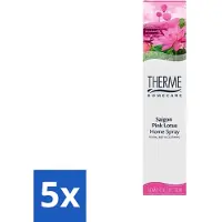 Therme 5 x - Interieurspray - Saigon Pink Lotus - Oosterse Romantiek in Huis - 60 ml - Interieurspray - Oosterse Geur - Saigon Pink Lotus - Geur In Huis - Wellness In Huis