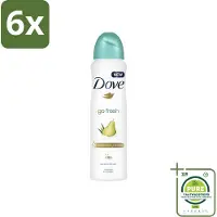Dove - Deodorant - Spray Go Fresh Pear & Aloe - Frisse en verzorgende geur - 250 ml - Voordeelverpakking - 6 stuks - Go Fresh Pear Aloe Vera - Deodorant spray