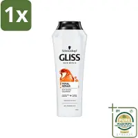 Gliss kur 1 x Gliss-Kur - Shampoo - Total Repair - Herstelt & Versterkt - Gehydroliseerd - 400 ml- Herstel Haar - Versterk Haar - Beschadigd Haar - Gespleten Haarpunten - Gezonde Glans