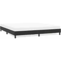 vidaXL Bedframe zonder matras 180x210 cm fluweel zwart