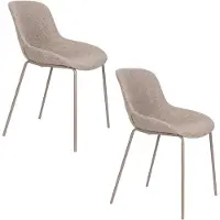 Housecraft living Pleun Eetkamerstoelen Taupe - Set van 2