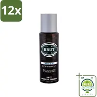 BRUT - Deodorant - Spray - Musk - Klassieke mannengeur - 200ml - Voordeelverpakking - 12 stuks - Musk - Deodorant spray