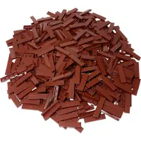 LEGO 1x4 platte, roodbruin - 2431, NIEUW! Aantal: 50x